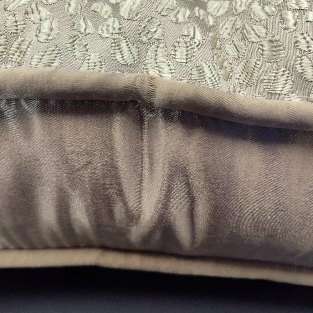 VTG Couch Pillow Square Luxery‎ Gold 17x17x3 Covers Throw Sparkling BL3.3GO3533